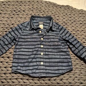 Osh Kosh BGosh Boys Toddler Long Sleeve Button Down 2T